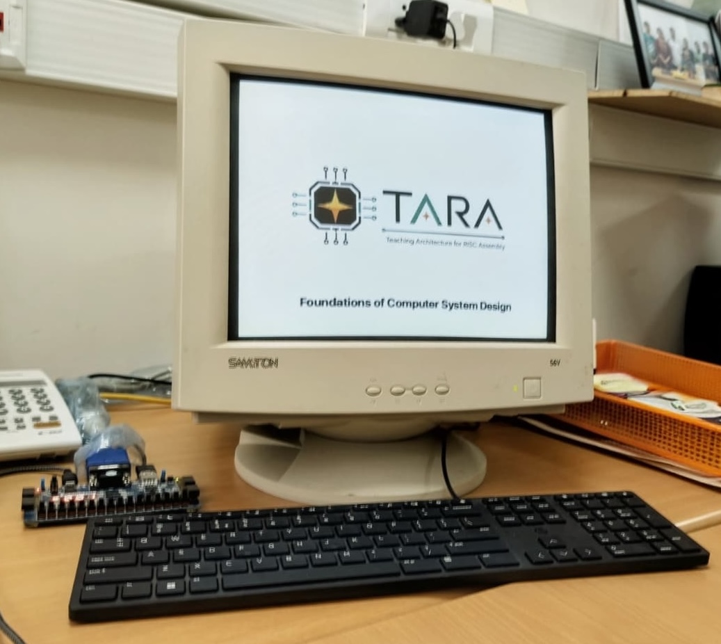 TARA running on FPGA hardware with VGA output